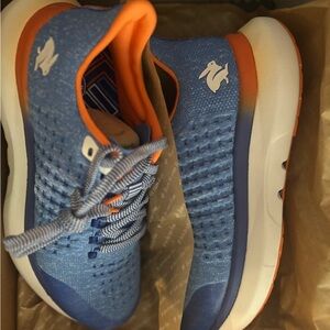 Blue and Orange Women's Athletic Shoes
